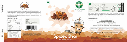 The Tea Planet Spiced Chai Latte Bubble Tea Premix